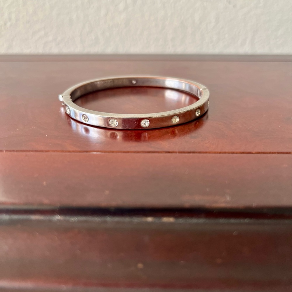 Kate Spade Silver Crystal Bangle